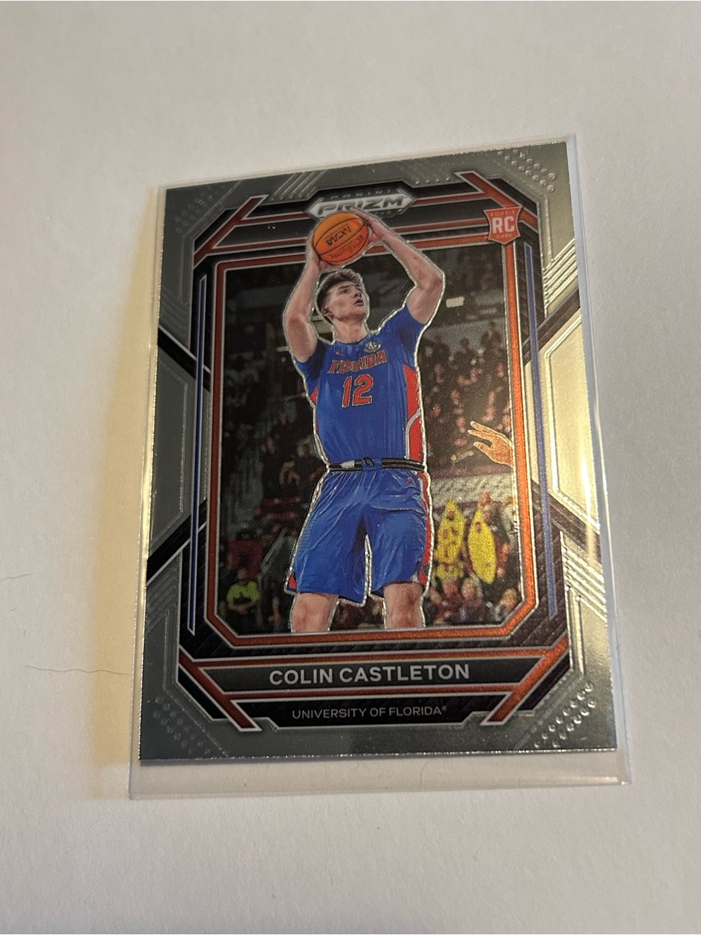 Colin Castleton Rookie Card - Blue/Orange Basketball Card